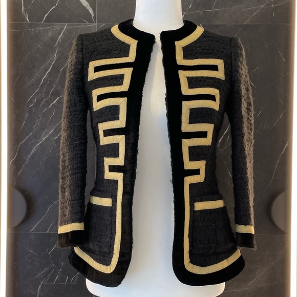 Givenchy Embroidered Tweed Military Jacket - Picture 2 of 15